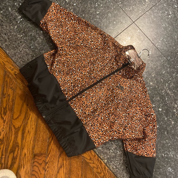 Nike Jackets & Blazers - NEW NIKE leopard colorblock zip up jacket small